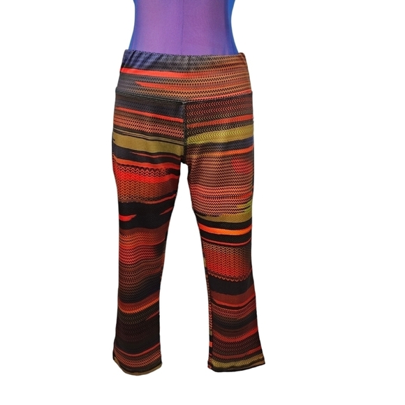 RBX Colorful‎ Activewear Capri Pants Size Medium Women's B48 - Picture 8 of 8